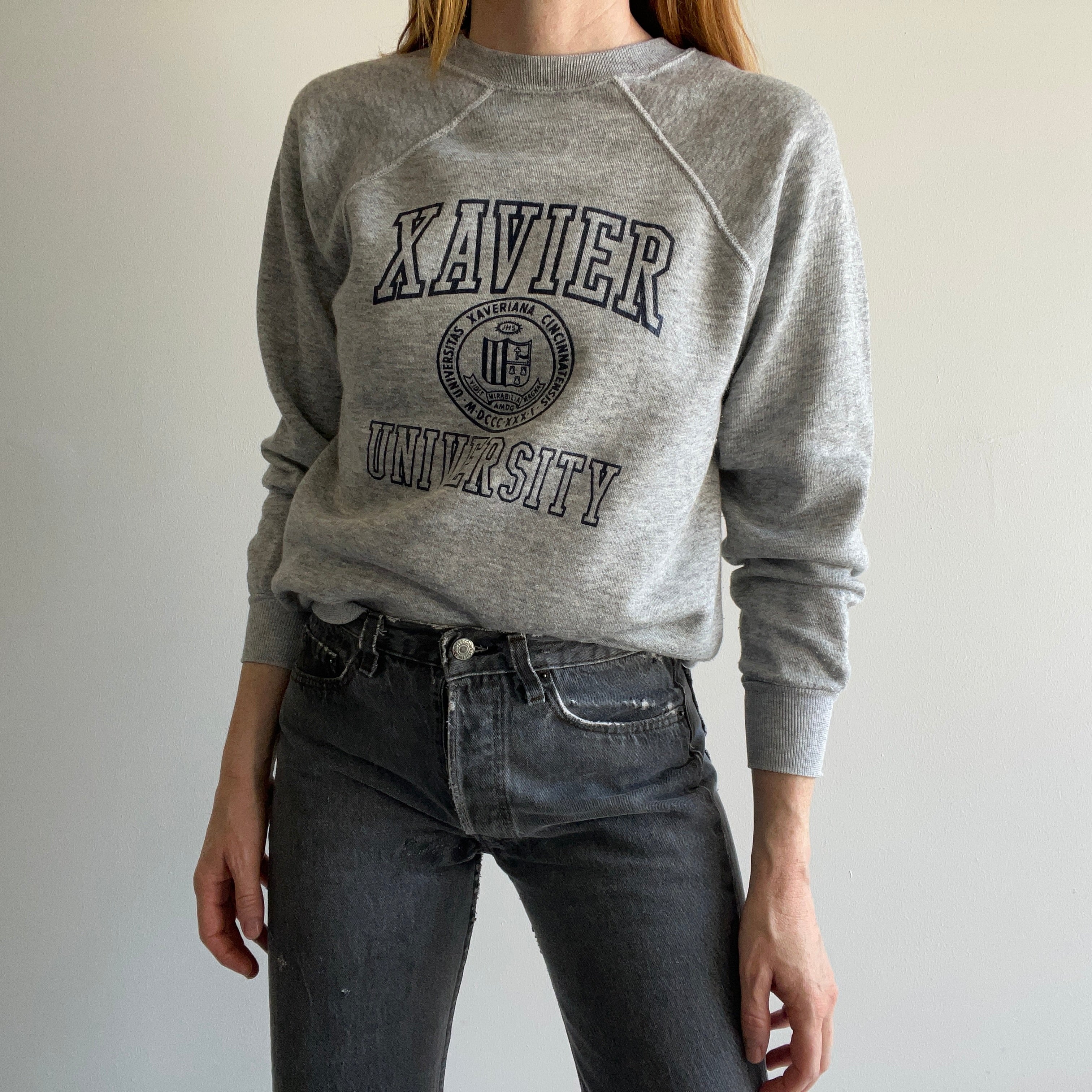 1980/90s Xavier University Sweatshirt by Velva Sheen