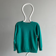 1980s Blank Teal Raglan