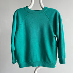 1980s Blank Teal Raglan