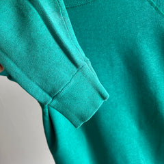 1980s Blank Teal Raglan