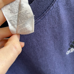 T-shirt en coton à manches longues Adidas Beat Up des années 1990 - Fabriqué au Mexique