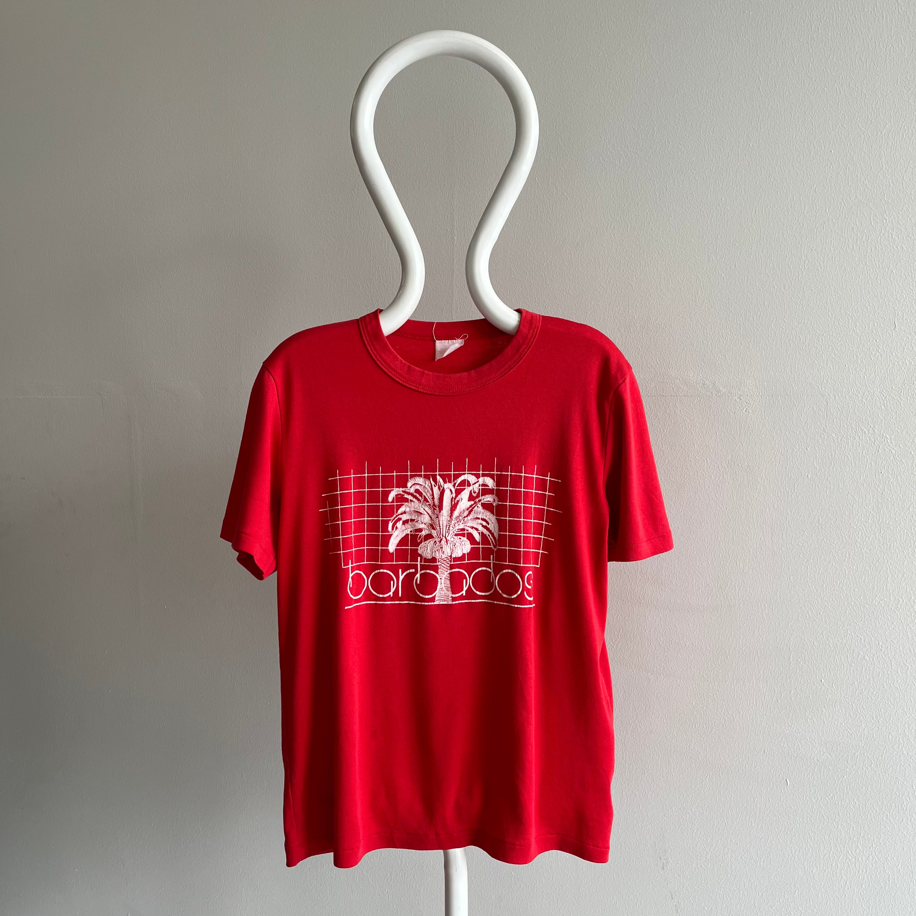 T-shirt Touristique de la Barbade des années 1980