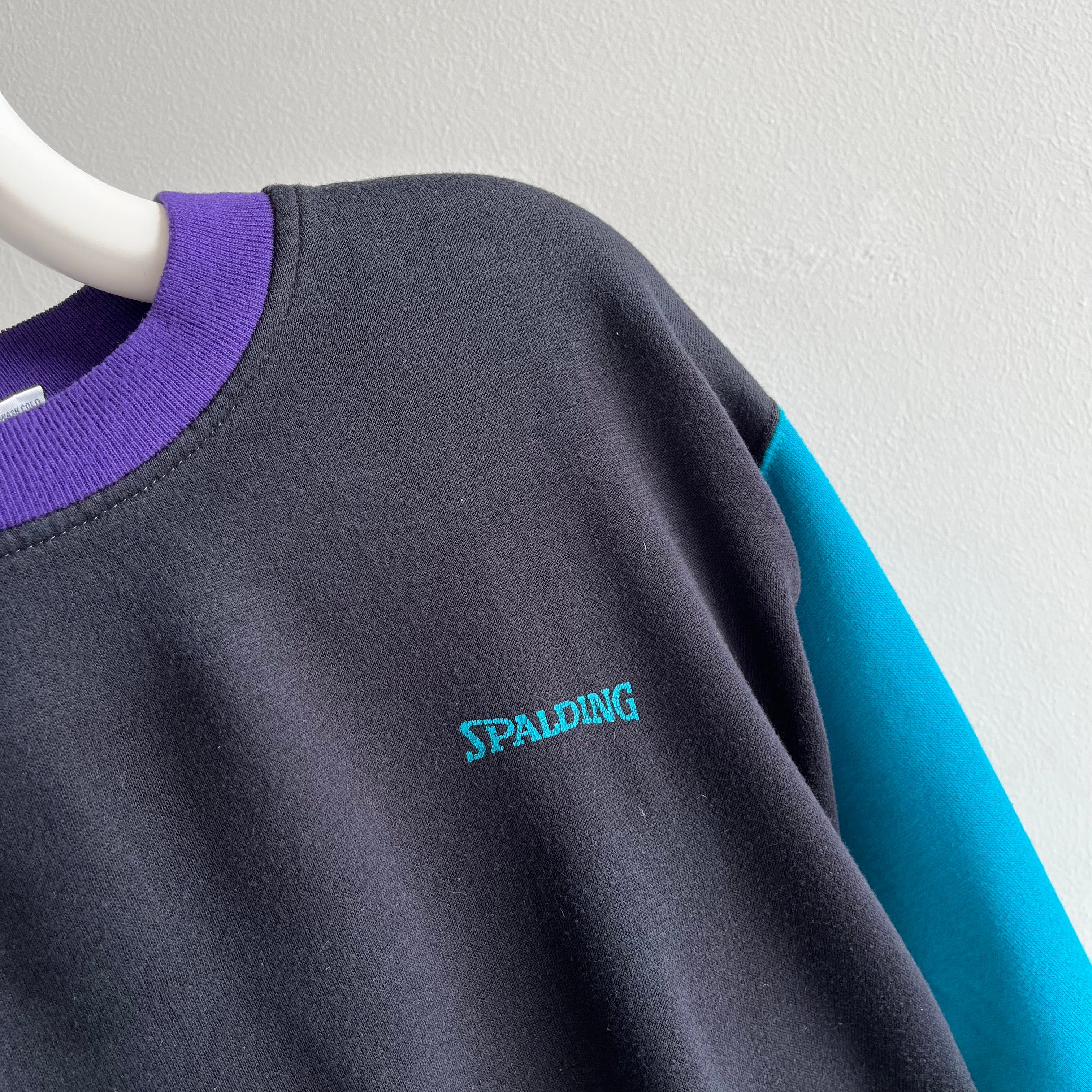 1990s Spaulding Color Block Sweatshirt