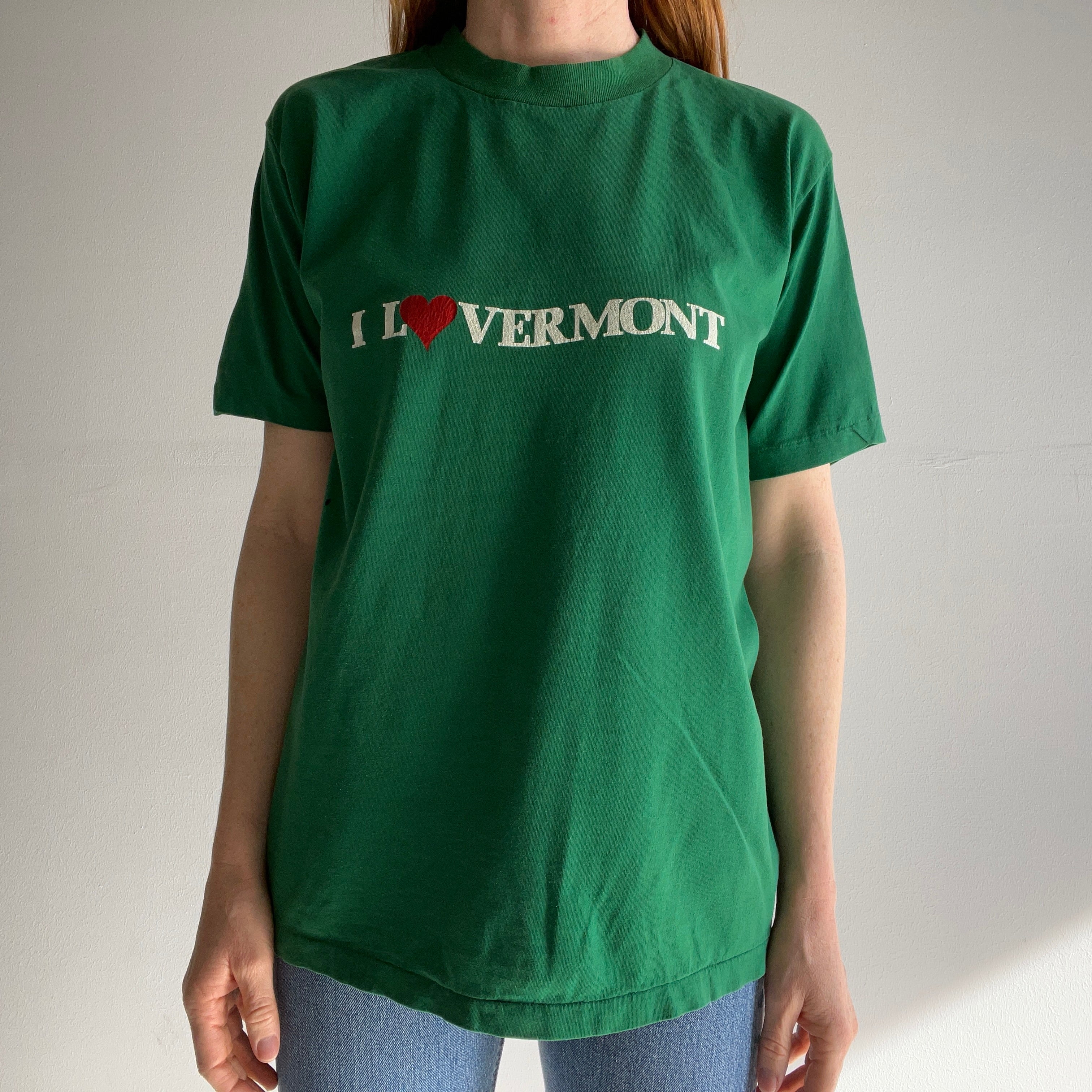 T-shirt J'AIME LE VERMONT des années 1980