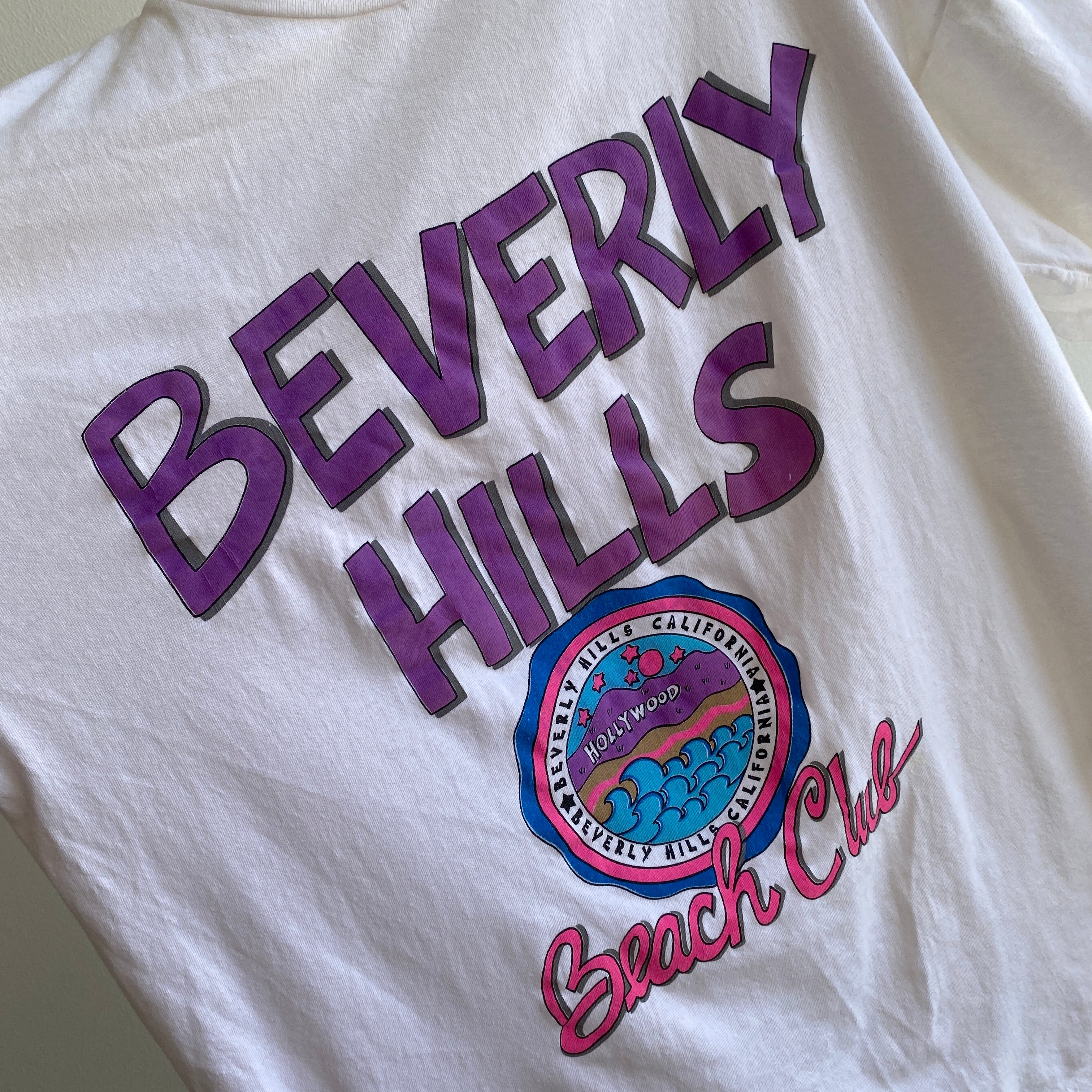 T-shirt OSFMANY Beverly Hills Beach Club des années 1990