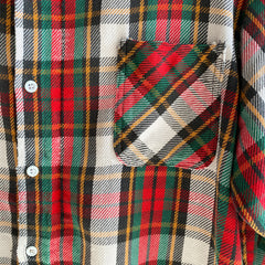 1970/80s Big Mac (!!!) Cotton Poly Worn Out Flannel