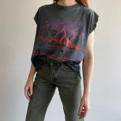 1992 Beat Up and Thrashed To Perfection Wolf in Desert Wrap Around T-SHirt