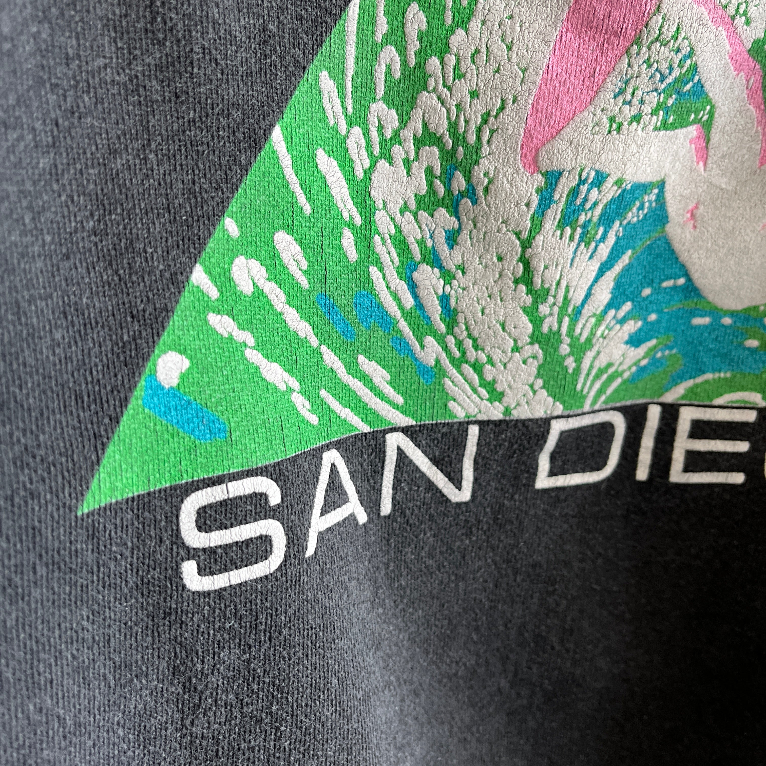 Sweat-shirt classique du club de surf des années 1980 à San Diego - ça !