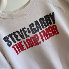 Années 1980 Steve & Garry The Loop FM98 - Sweat-shirt Chicago Radio par Healthknit