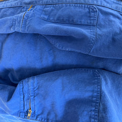 Chemise de corvée des années 1970 avec poches intérieures zippées - RARE !!