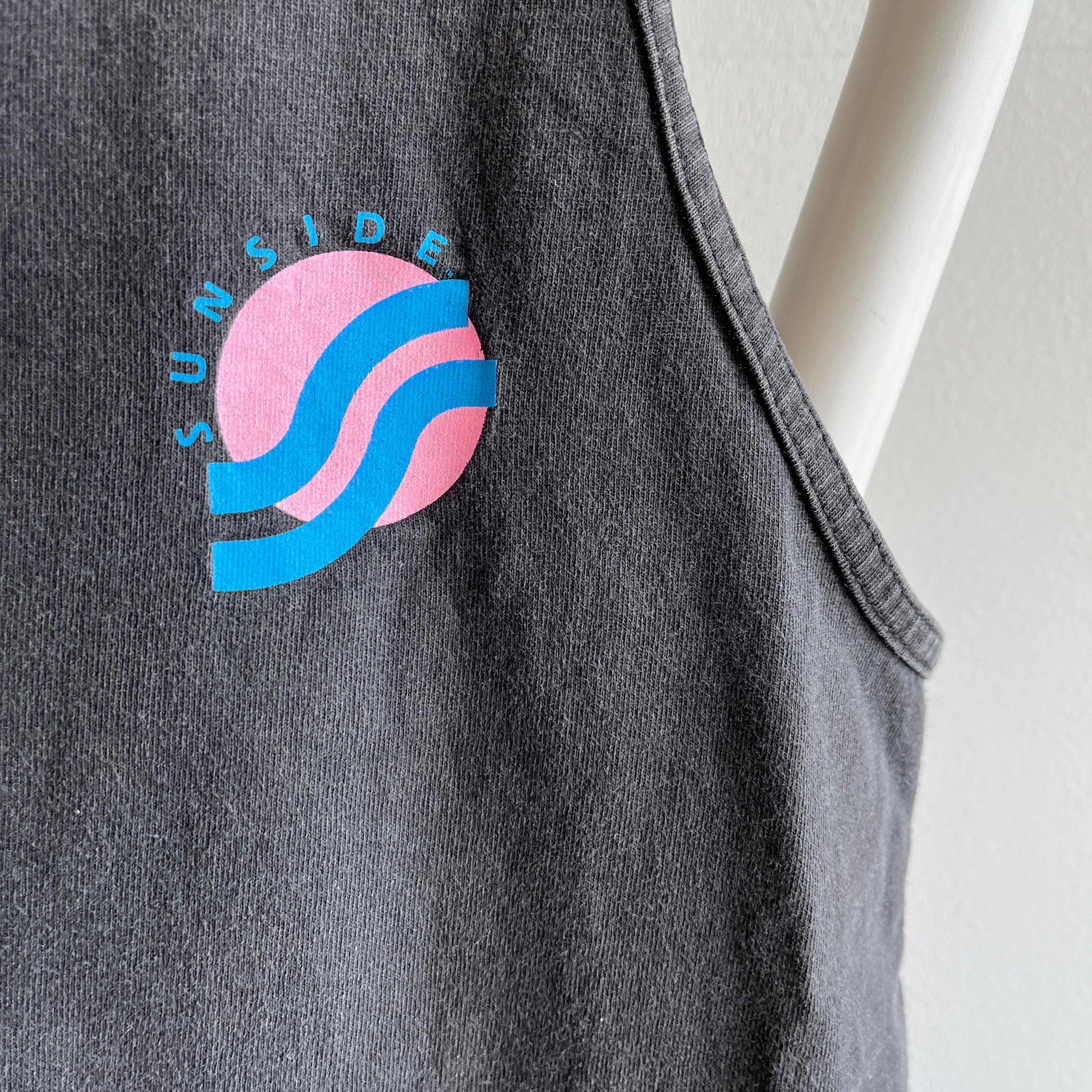 1980s Sunside Backside Volleyball Cotton Tank Top