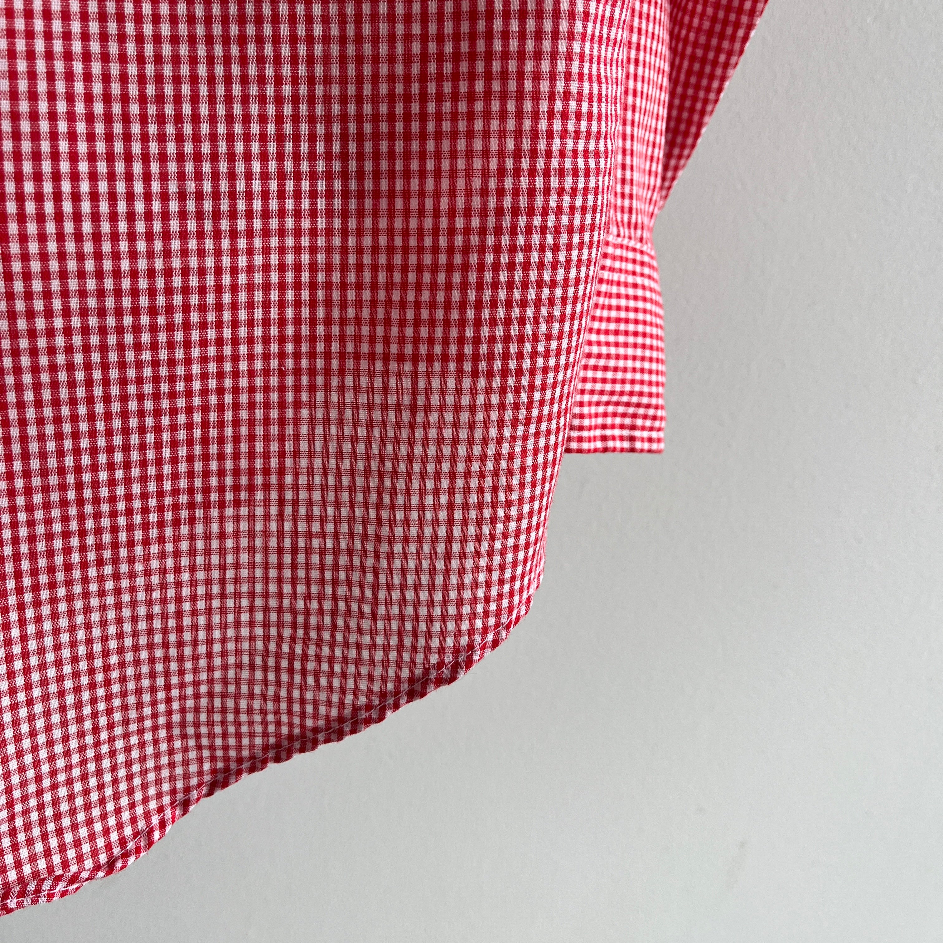 1980s Classic Casuals Checkered Button Down Shirt