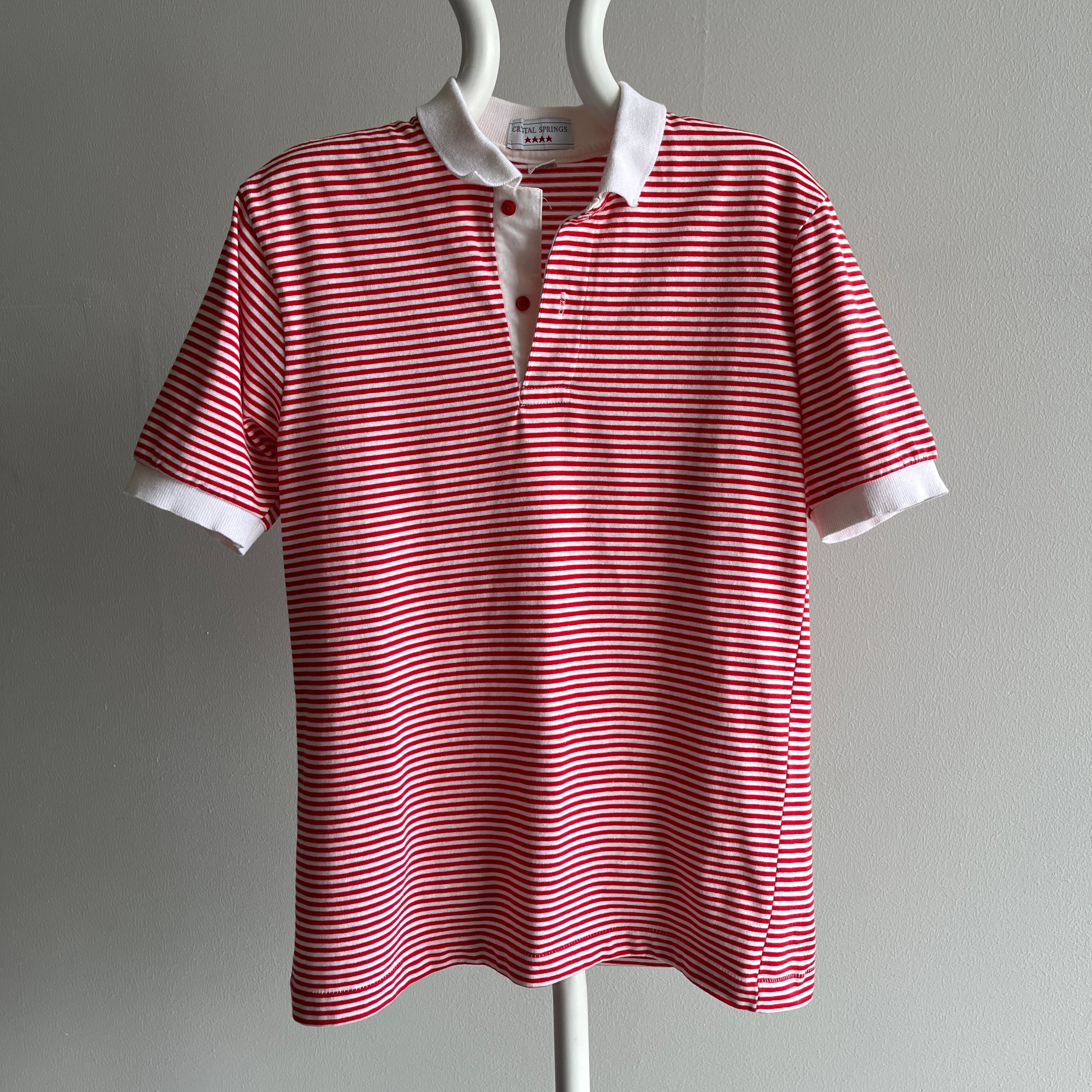 Polo en coton « Candy Stripe » des années 1980