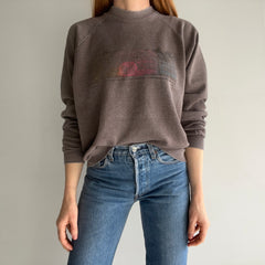 1980s Super Faded Florida Bronze/Gray/Brown Slouchy Worn Sweatshirt