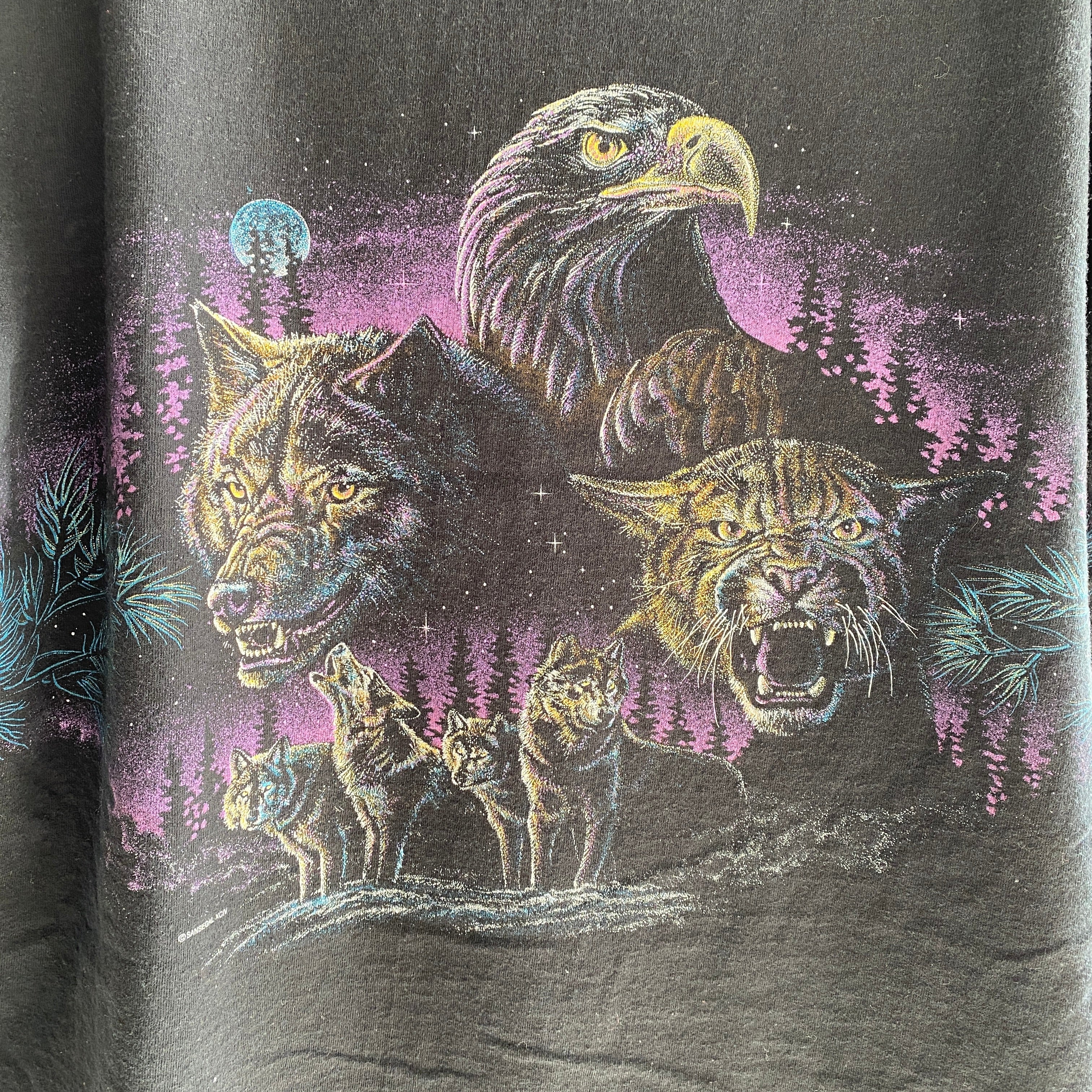 1994 T-shirt oversize à imprimé animalier