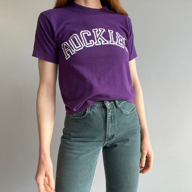 T-shirt Rockies des années 1980 avec le n ° 6 à l'arrière