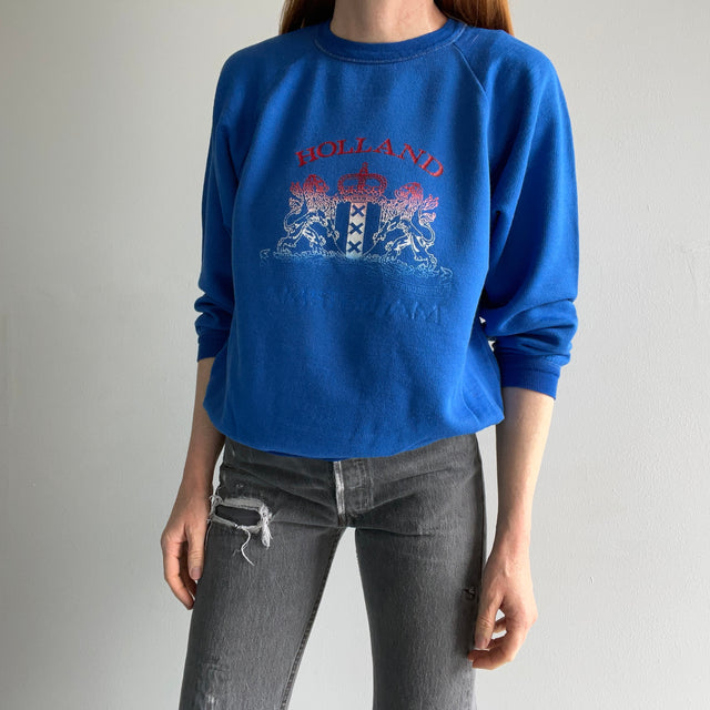 1980s Holland Amsterdam Tourist - Made In Italy - Sweatshirt