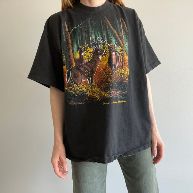 T-shirt à peine porté des années 1990 Smokey Mountains