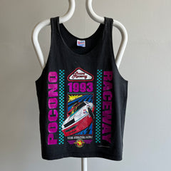 1993 Rocco Raceway NASCAR Tank Top with Bleach Staining