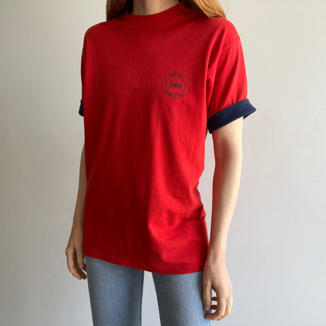 1980s Lee Jeans Roll Back Sleeve T-Shirt