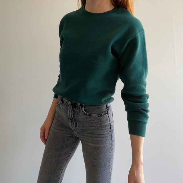 1980s Dark Green Smaller Sweatshirt - Excellent Shape