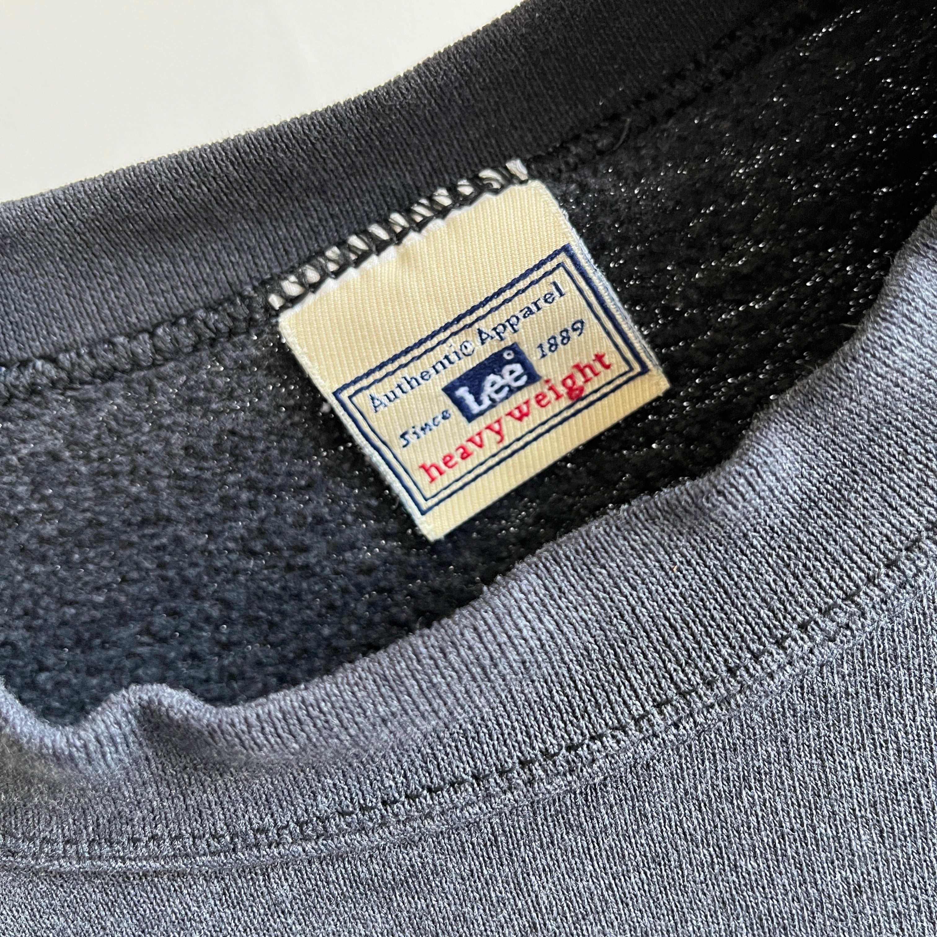 1990s Coca-Cola Faded Black/Gray Sweatshirt by Lee