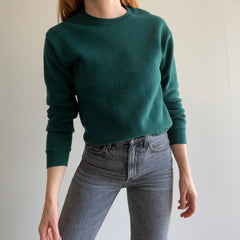 1980s Dark Green Smaller Sweatshirt - Excellent Shape