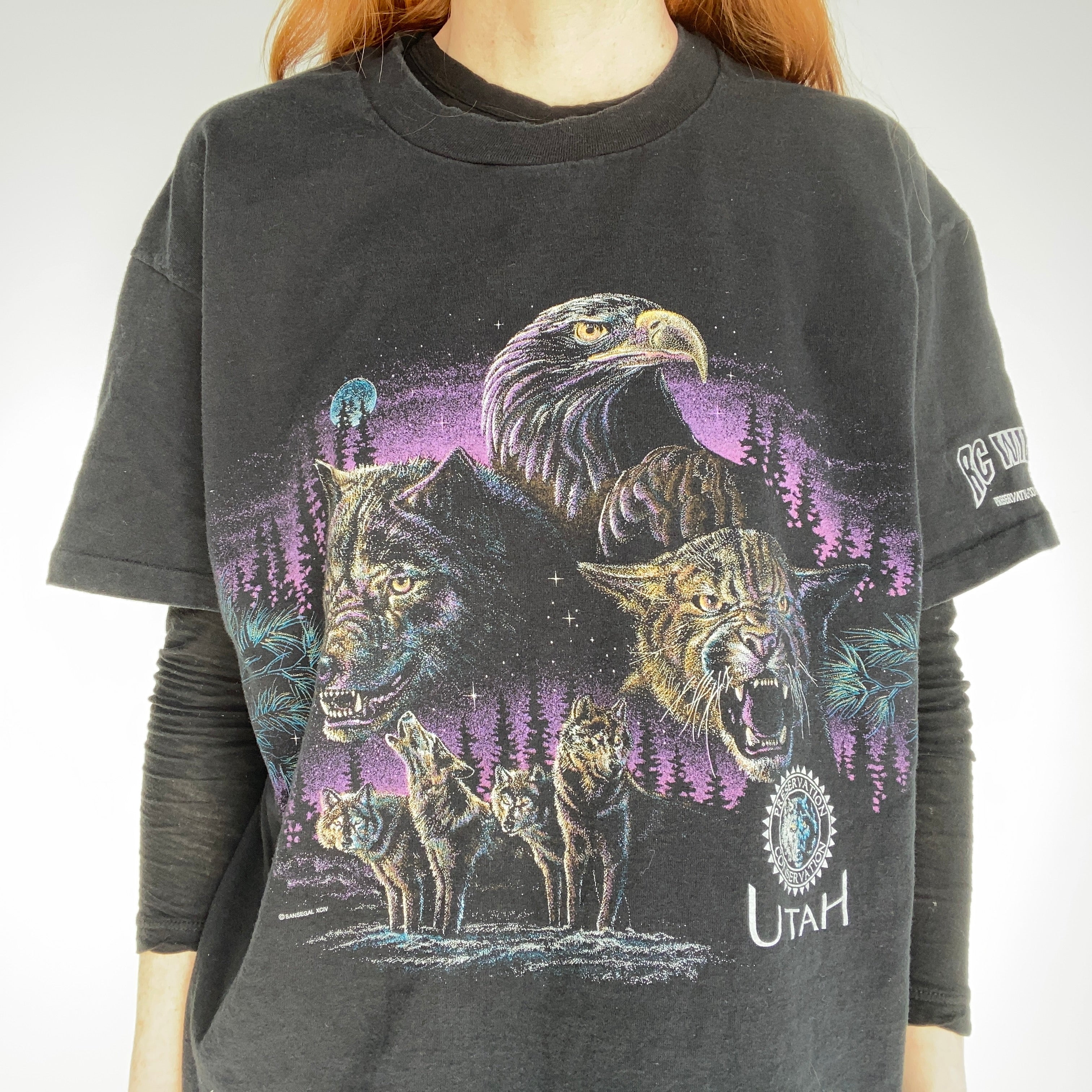 1994 Oversized Wrap Around Animal T-Shirt