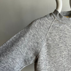 1970s Blank Gray FItted Sweatshirt by Challenger