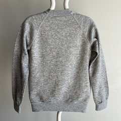 1970s Blank Gray FItted Sweatshirt by Challenger