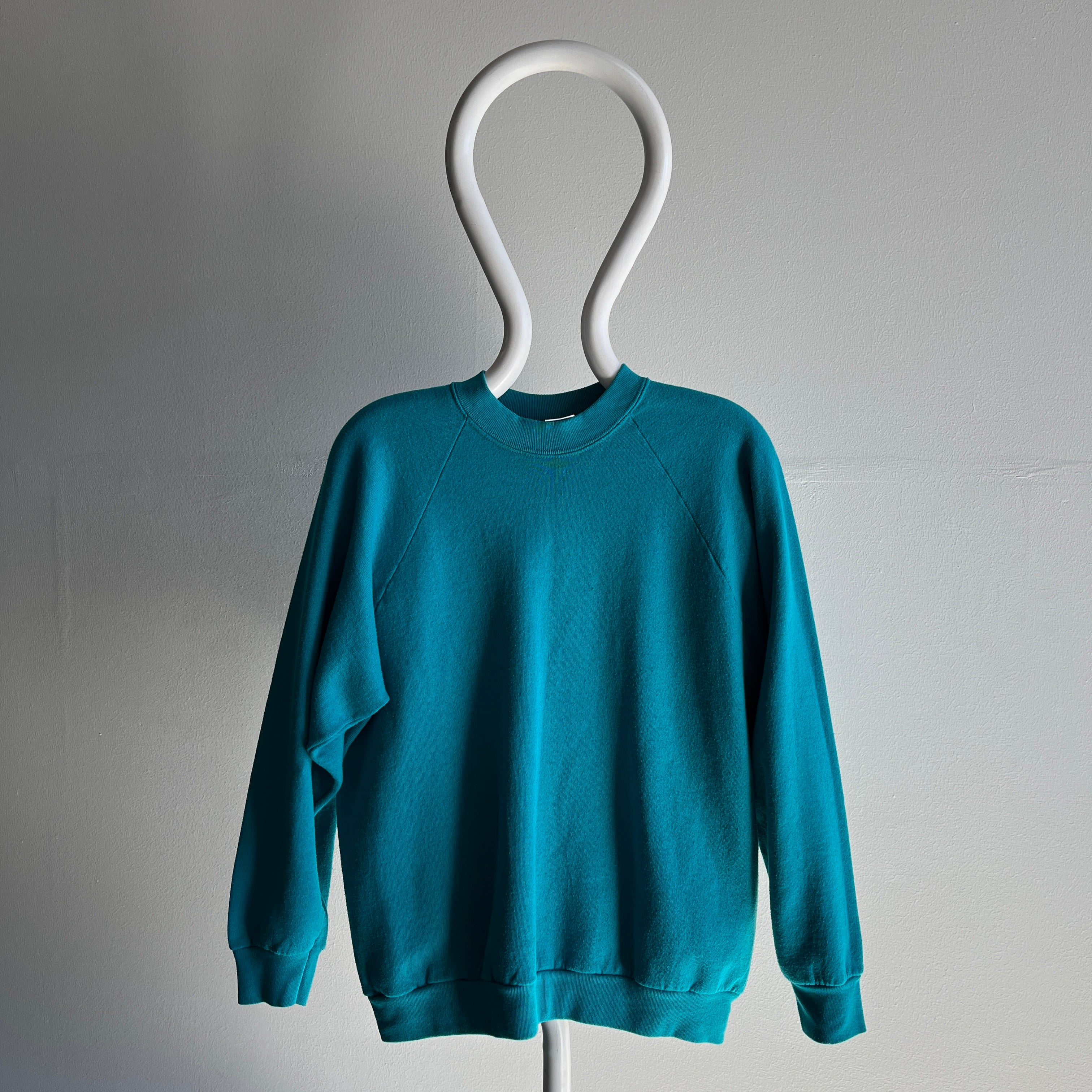 1980s Teal FOTL Casuals Ladies USA Made Sweatshirt