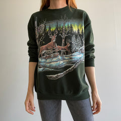 1994 Canada Made - Deer in the WInter - Sweatshirt