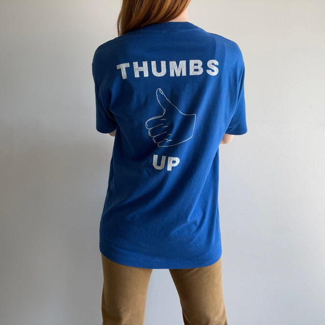 T-shirt Interstate "Thumbs Up" des années 1980 à l'arrière