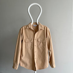 1980s Five Brothers Light Camel Cotton Chamois Shirt