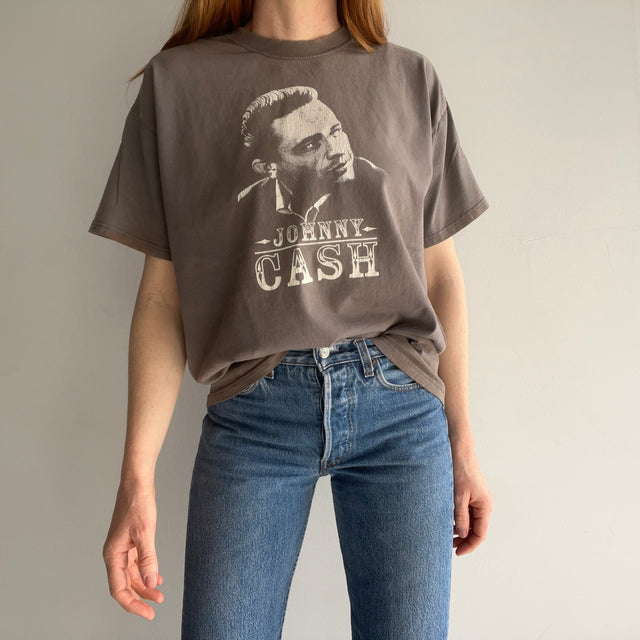 1990/2000s Johnny Cash Perfectly Beat Up Double Stitch T-Shirt - WOAH