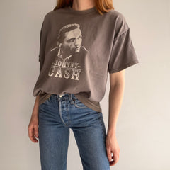 1990/2000s Johnny Cash Perfectly Beat Up Double Stitch T-Shirt - WOAH