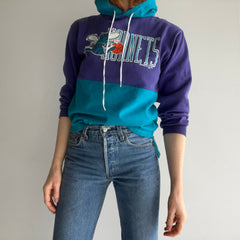 1993 Charlotte Hornets Color Block Hoodie Sweatshirt