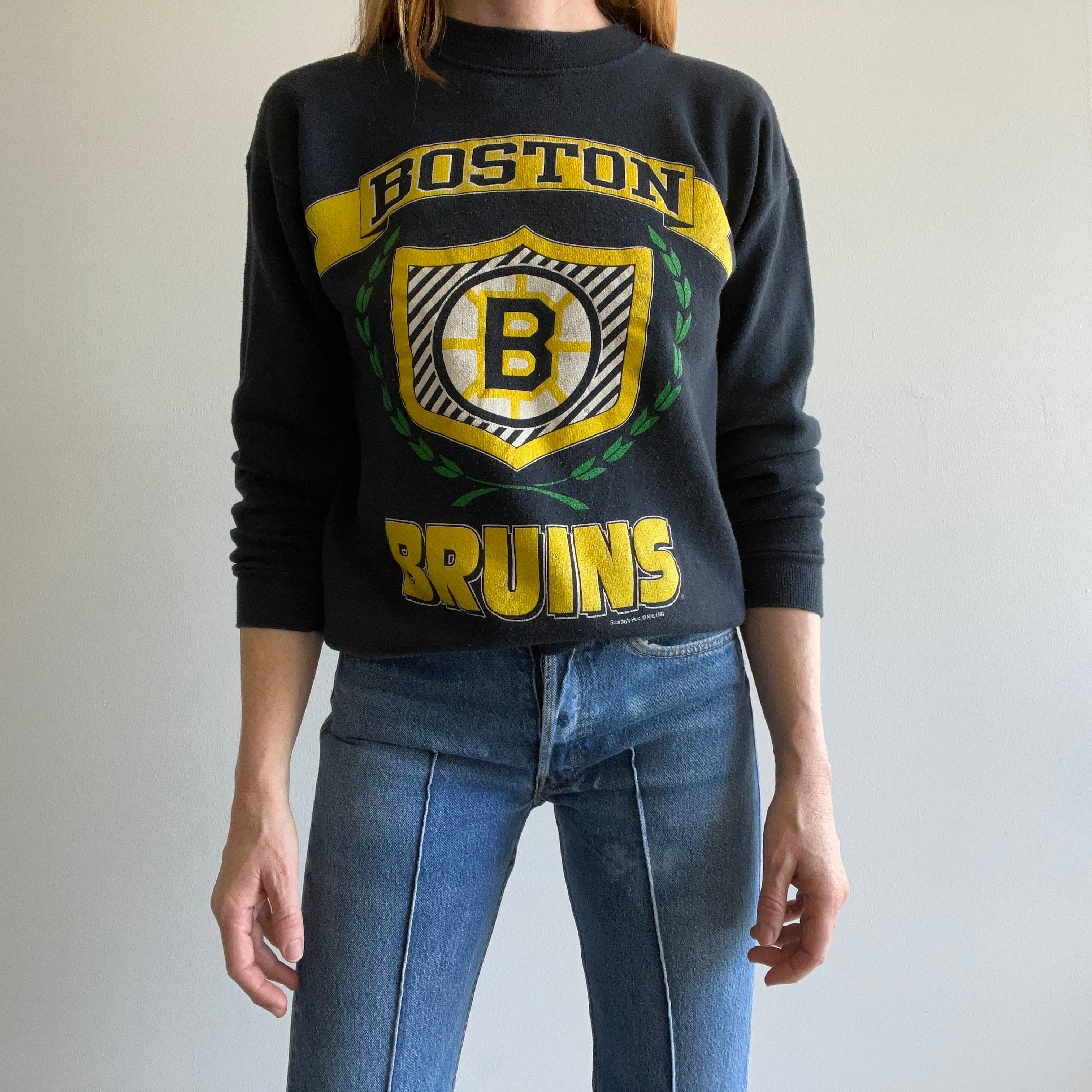 1990 NHL Boston Bruins Sweat taille plus petite