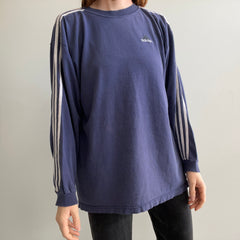 T-shirt en coton à manches longues Adidas Beat Up des années 1990 - Fabriqué au Mexique