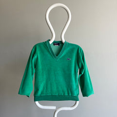 1980s Cut Sleeve Velour IZOD LaCoste Sweatshirt