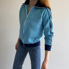 1970s Jaguar Mock Neck Zip Up - Oh So Soft