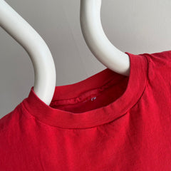 1980s Cotton Red Pocket T-Shirt - Perfect Cut (IMO)