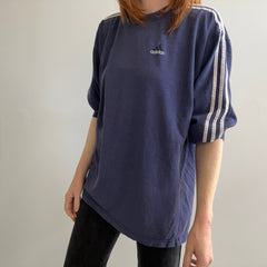 1990s Adidas Beat Up Long Sleeve Cotton T-Shirt - Made in Mexico