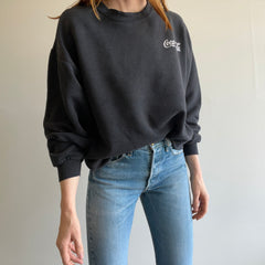 1990s Coca-Cola Faded Black/Gray Sweatshirt by Lee