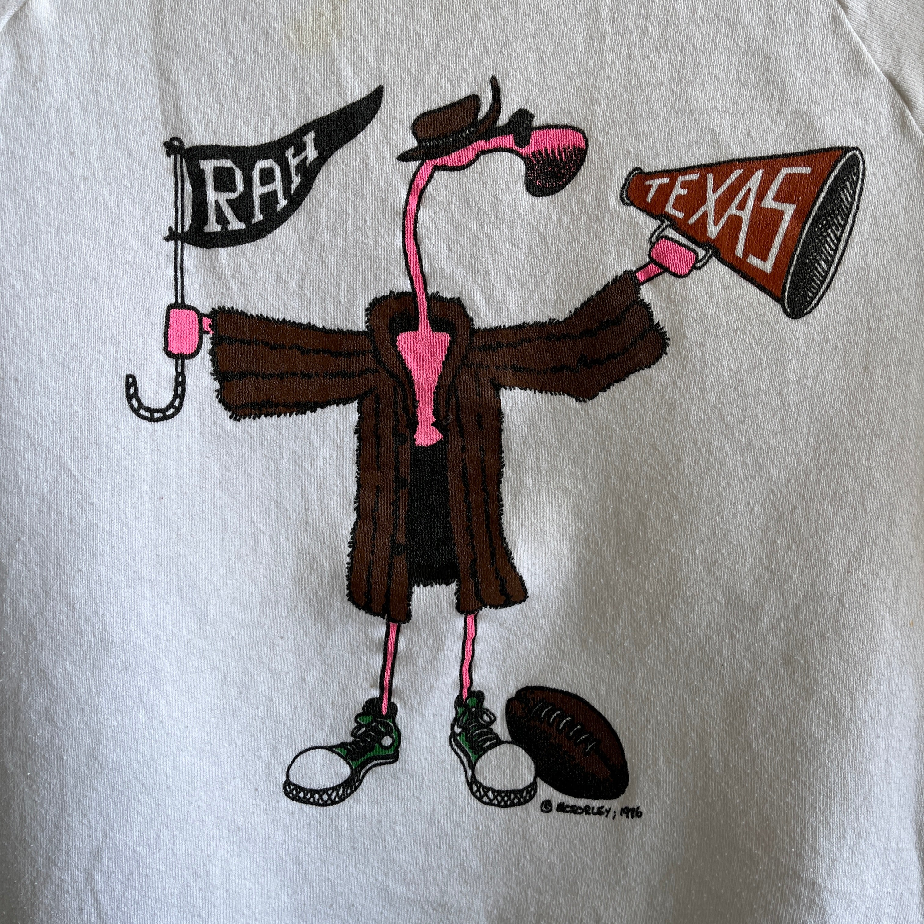 1986 Rah UT University of Texas Rad Graphic Sweat-shirt