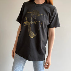 1980s Black & Gold Las Vegas Tourist T-Shirt - WOWZA