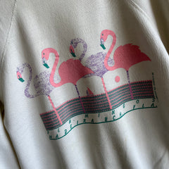 1980s Flamingoes on Madeira Beach, Florida - Sweatshirt