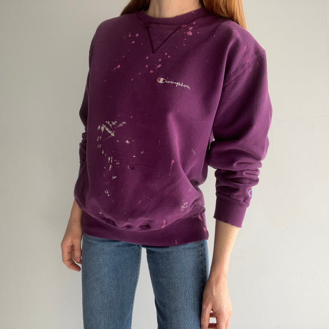 1990s Paint Stained and Thrashed Champion Brand Sweat-shirt