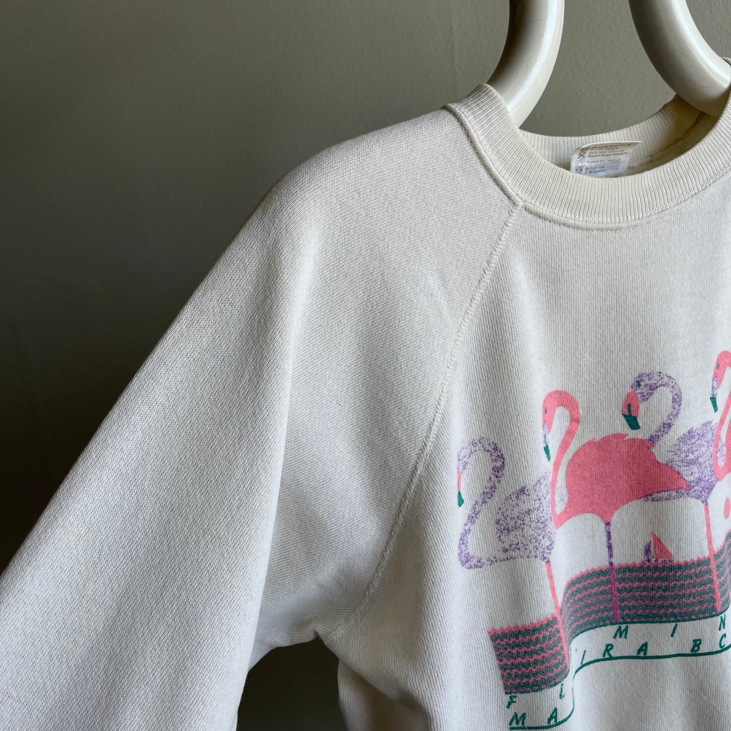 1980s Flamingoes on Madeira Beach, Florida - Sweatshirt