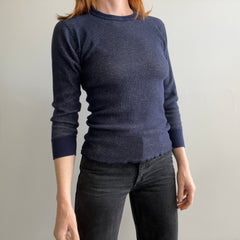 1980s Navy and White Thermal